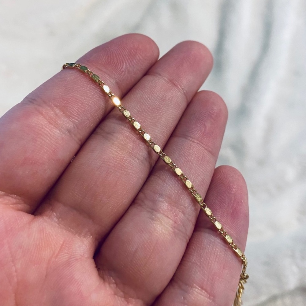 simple gold filled bracelet